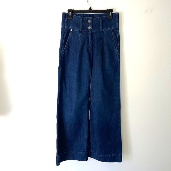 Just Female Roksan Trouser Jeans Womens Size Medium M Pure Cotton Denim Blue - Picture 10 of 12